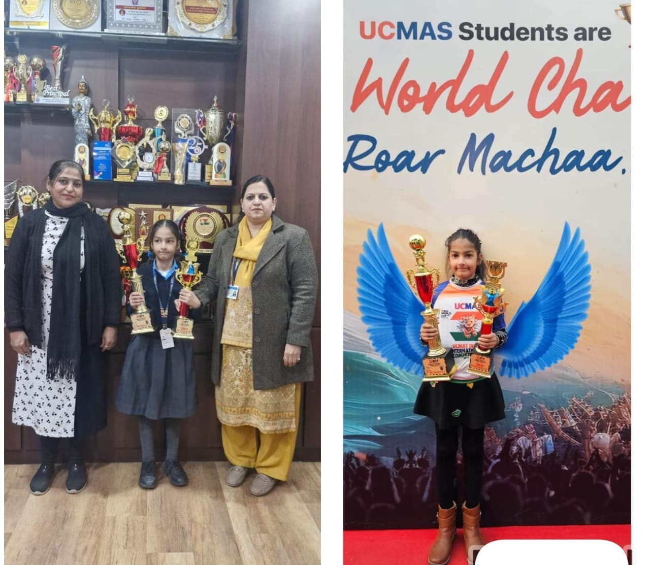 ​MATHEMATICAL WHIZ KID: ANANDI FROM BVM KITCHLU NAGAR LUDHIANA DAZZLES IN UCMAS GLOBAL COMPETITION  World Largest Abacus & Mental Arithmetic Event